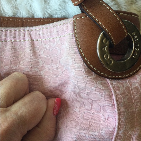 Pink Coach purse - Picture 5 of 7